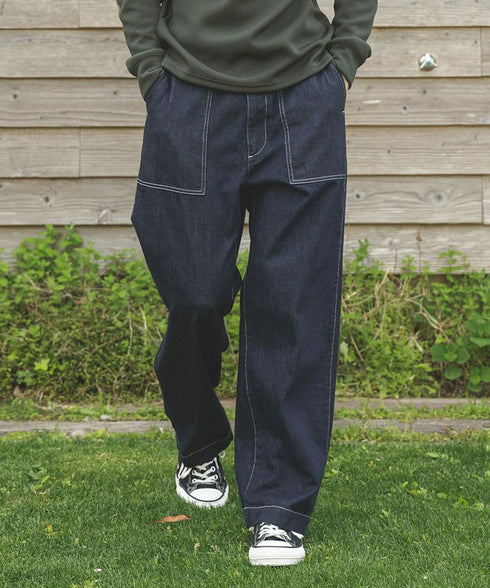 MR.OLIVE / RINSE WASH 12oz CRUNCH DEINIM / UTILITY PANTS / ミスターオリーブ リンスウォッシュ 12オンス クランチデニム / ユーティリティパンツ